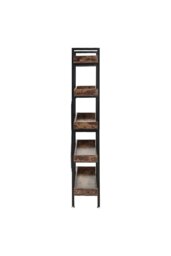 Rackhams 5 Tier Industrial Shelving Unit Bookcase - Brown - thumbnail 6