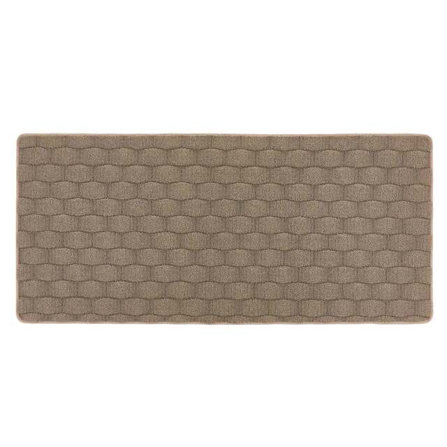 Rackhams Sculptured Washable Basket Weave Mink - 067x150 - image 1