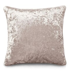 Rackhams Luxury Crushed Velvet Plain Scatter Cushion - 43cm x 43cm - Blush Pink - thumbnail 1