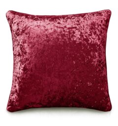 Rackhams Luxury Crushed Velvet Plain Scatter Cushion - 43cm x 43cm - Blush Pink - thumbnail 5