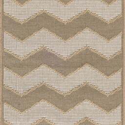 Rackhams Chevron Beige Jute Looking Washable Rug - 120X170 cm - thumbnail 3