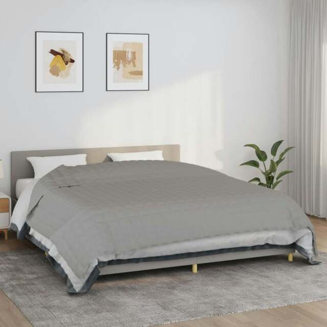 Rackhams Weighted Blanket Grey 220x260 cm 15 kg Fabric