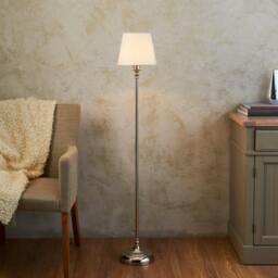 Rackhams Fable Polished Chrome Rechargeable Touch Floor Lamp - thumbnail 1