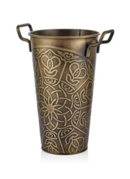 Rackhams Gold Vase - 40 cm (H) x 29 cm (W) x 22 cm (D) - thumbnail 4