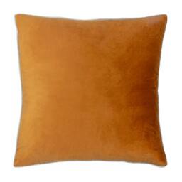 Rackhams Meridian Velvet Cushion Cover - Ginger/Ecru - 45cm x 45cm - Ginger/Ecru - 100% Polyester