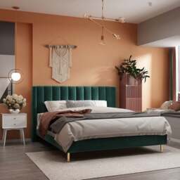 Rackhams Daisy King Size, Super King Bed, Velvet - Others (please contact us) - Mega King Size - thumbnail 4