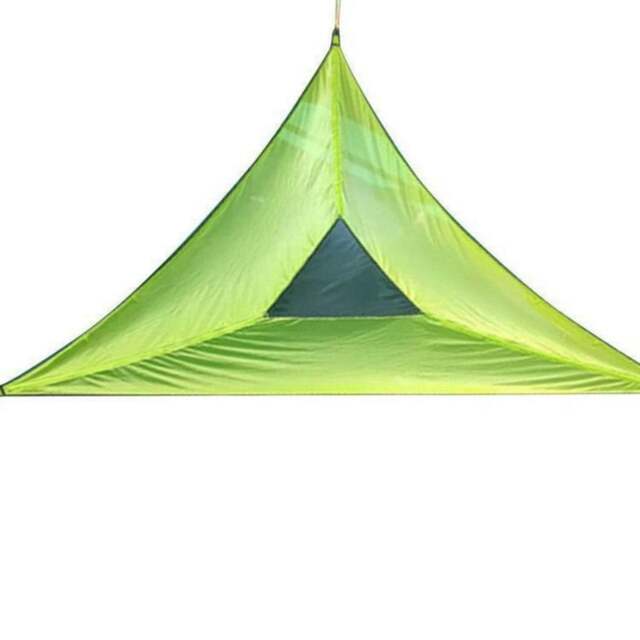 Rackhams Outdoor Portable Multi-Person Triangle Hammock - 280*280*280cm - Green - image 1