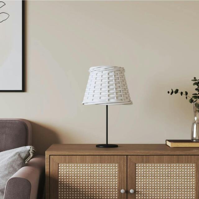 Rackhams Lamp Shade White �_�”�_15x12 cm Wicker