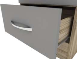 Rackhams Nevada 1 Door 1 Drawer Wardrobe - White Gloss - thumbnail 6