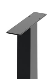 Rackhams 40cm/15.75 inch 2Pcs Black I-shaped Metal Table Legs Furniture Replacement Legs for Coffee Table - Black - thumbnail 5