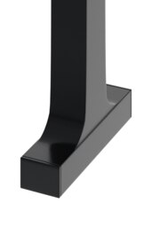 Rackhams 40cm/15.75 inch 2Pcs Black I-shaped Metal Table Legs Furniture Replacement Legs for Coffee Table - Black - thumbnail 4