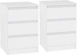 Rackhams Malvern 4 Piece Bedroom Set with 3 Door Triple Wardrobe - Urban Snow - thumbnail 5