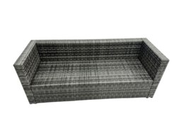 Rackhams 8 Seater?Outdoor Rattan Garden Furniture Adjustable Rising Lifting Table Armchairs Dark Grey Mixed - thumbnail 4