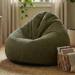 Rackhams Jumbo Cord Slouchbag - Indoor Classic Bean Bag for Adults - Teal - thumbnail 4