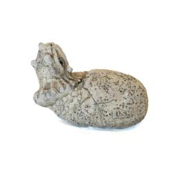 Rackhams Small Stone Cast Triceratops Garden Sculpture Dinosaur Animal Statue - thumbnail 3
