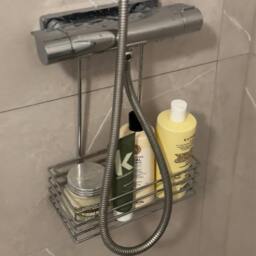 Rackhams Polished Chrome Stainless Steel Shower Basket for Shower Mixer - thumbnail 3