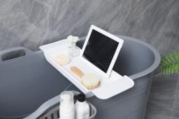 Rackhams Bathtub Adults Freestanding Bath for Hot Bath and Ice Bath for Small Bathroom Grey - thumbnail 3