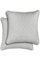 Rackhams Pair of Tokyo Geometric Double Sided Zip Opening Cushions - Cases Only - Orange - thumbnail 3
