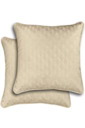 Rackhams Pair of Tokyo Geometric Double Sided Zip Opening Cushions - Cases Only - Orange - thumbnail 2