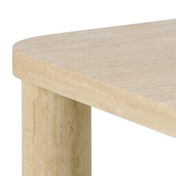 Rackhams Solano Square Coffee Table in Light Travertine 60 x 60 cm - Light Travertine - Brown - 60 - thumbnail 6