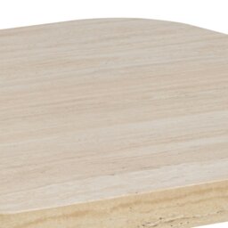 Rackhams Solano Square Coffee Table in Light Travertine 60 x 60 cm - Light Travertine - Brown - 60 - thumbnail 5