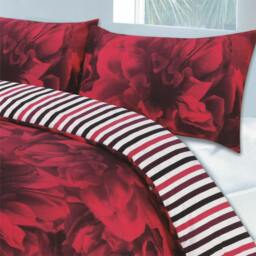 Rackhams Rose Red Duvet Cover Set - King - thumbnail 2
