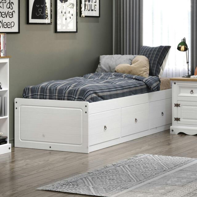 "Rackhams 3'0"" cabin bed - White" - image 1