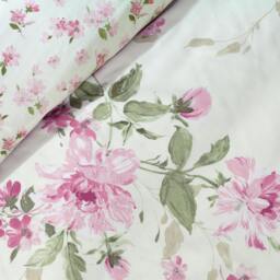 Rackhams Avebury Floral Reversible Duvet Cover Set Cream - Super King - Cream - thumbnail 4
