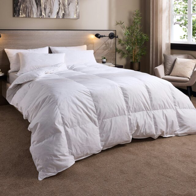 Rackhams Goose Feather And Down Duvet, 2 Medium Pillows - Double - 13.5 All Seasons - image 1