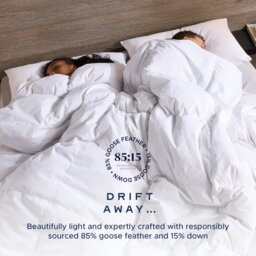 Rackhams Goose Feather And Down Duvet, 2 Medium Pillows - Double - 13.5 All Seasons - thumbnail 4