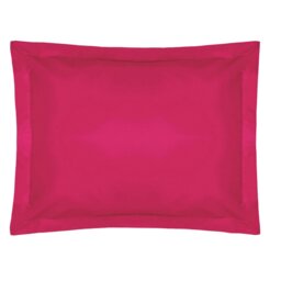 Rackhams Easycare Percale Oxford Pillowcase - Fuchsia - One Size - Fuchsia - 50% Cotton/50% Polyester - thumbnail 2