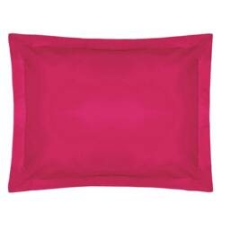 Rackhams Easycare Percale Oxford Pillowcase - Fuchsia - One Size - Fuchsia - 50% Cotton/50% Polyester - thumbnail 1