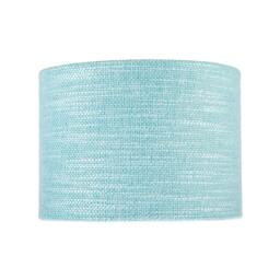 Rackhams Modern Bobbled and Textured Linen Lamp Shade in Light Duck Egg Blue - thumbnail 3