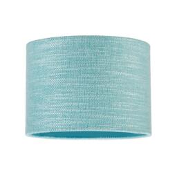 Rackhams Modern Bobbled and Textured Linen Lamp Shade in Light Duck Egg Blue - thumbnail 1