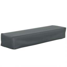 Rackhams 200x73cm Outdoor Garden Rattan Furniture Protective Cover Water UV Resistant Grey - thumbnail 1