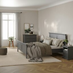 Rackhams Paris Chest of 4 Drawers in Matt Grey - Grey - Matt - Melamine - thumbnail 6