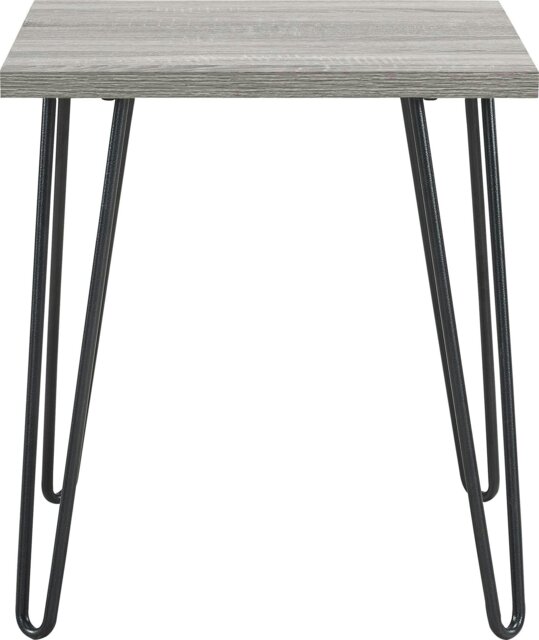 Rackhams Owen Retro End Table in Distressed Grey Oak - Grey - image 1