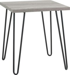 Rackhams Owen Retro End Table in Distressed Grey Oak - Grey - thumbnail 2