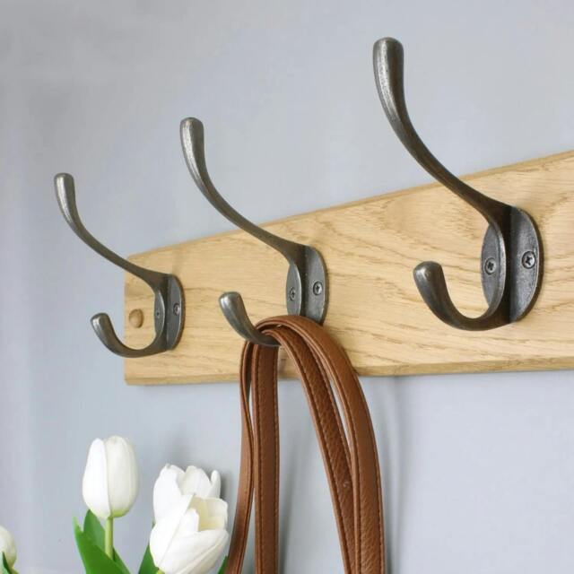 Rackhams Antique Cast Iron Victorian School House Style Hat and Coat Hooks - Single Hook - image 1
