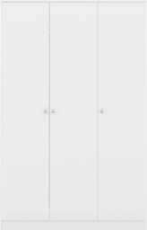 Rackhams Denver 3 Door Triple Wardrobe - White Gloss - thumbnail 2