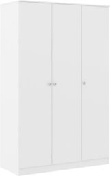 Rackhams Denver 3 Door Triple Wardrobe - White Gloss - thumbnail 1