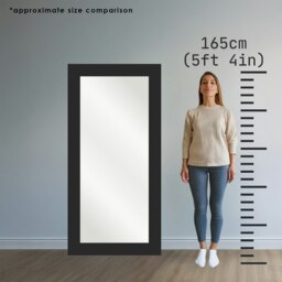 Rackhams Grace Modern Bevelled Full Length Mirror 174cm x 85cm - Clear - thumbnail 2