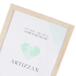Rackhams Modern and Chic Oak Veneer Wood Effect A4 Certificate Frame for Wall or Table - thumbnail 3