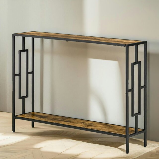 Rackhams 106CM Wide Narrow Console Table Industrial Style - image 1