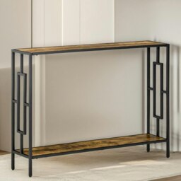 Rackhams 106CM Wide Narrow Console Table Industrial Style - thumbnail 5