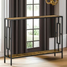 Rackhams 106CM Wide Narrow Console Table Industrial Style - thumbnail 4
