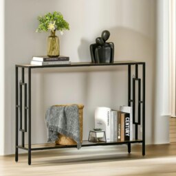 Rackhams 106CM Wide Narrow Console Table Industrial Style - thumbnail 6