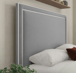 Rackhams Verona Piping Ottoman Bed - Plush Grey - Super King - thumbnail 2