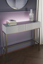 Rackhams Frank Olsen Iona Console Table - White - thumbnail 4