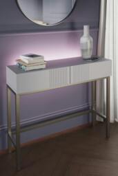 Rackhams Frank Olsen Iona Console Table - White - thumbnail 1